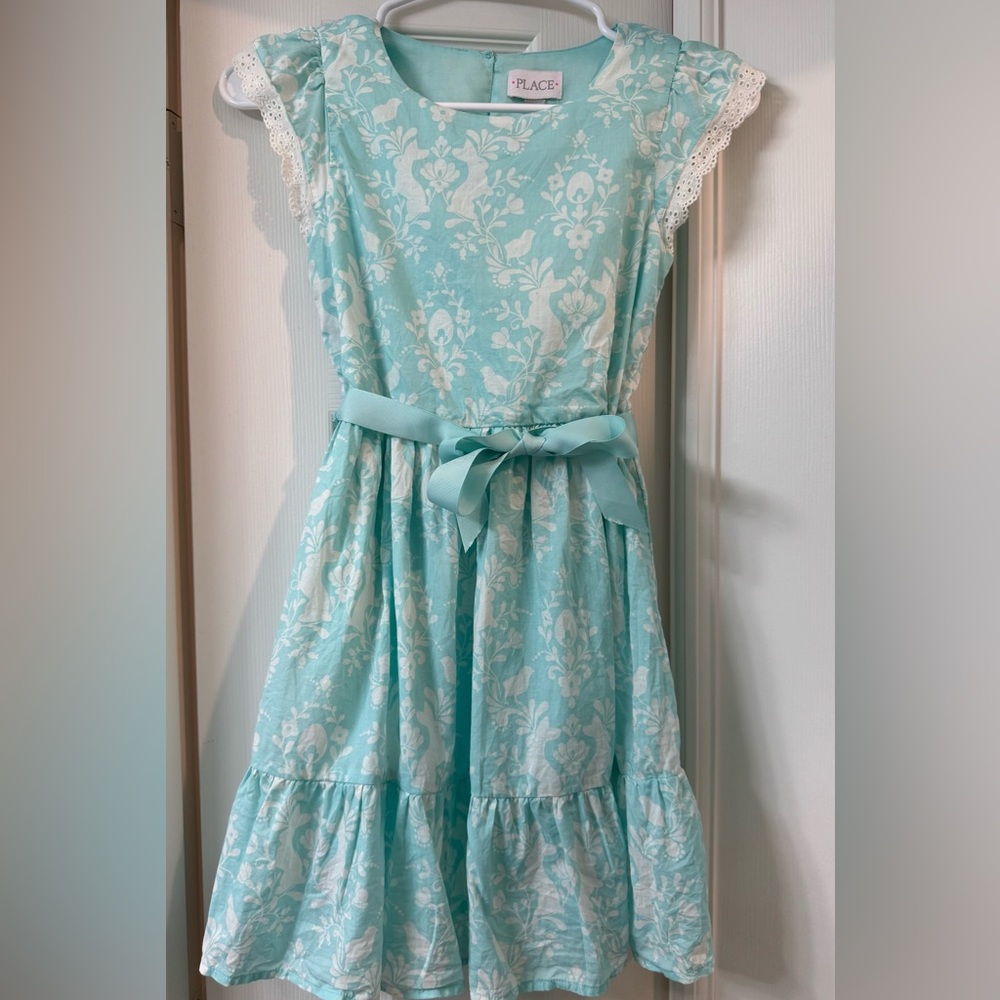 Girls Print Ruffle Dress